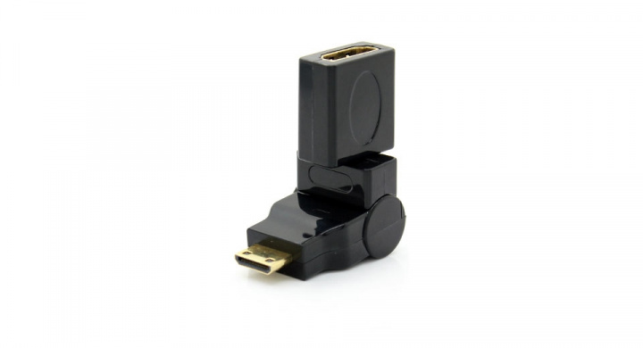 HDMI-adapter, 19-pin ha - ho, vinkelbar 180 grader in the group HOME ELECTRONICS / Cables & Adapters / HDMI / Adapters at TP E-commerce Nordic AB (38-21817)
