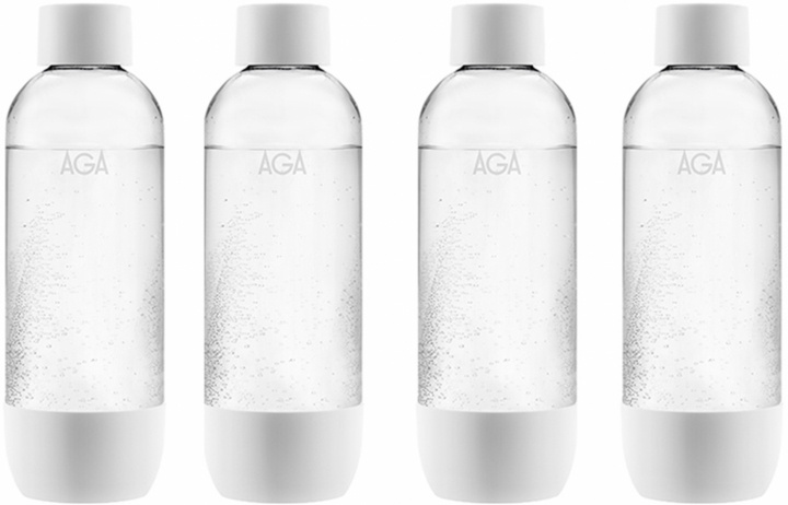 4-pack AGA AQVIA PET-flaska, 1L (Vit) in the group HOME, HOUSEHOLD & GARDEN / Household appliances / Water & Juice / Carbonation machines / Accessories at TP E-commerce Nordic AB (38-21822PKT2)