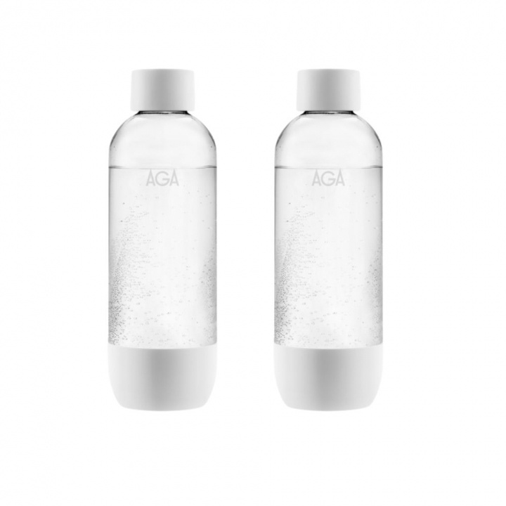 2-pack AGA AQVIA PET-flaska, 1L (Vit) BF 2025 in the group HOME, HOUSEHOLD & GARDEN / Household appliances / Water & Juice / Carbonation machines / Accessories at TP E-commerce Nordic AB (38-21822PKT3)