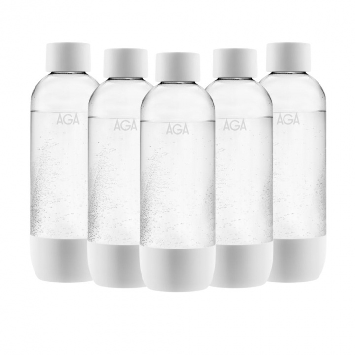 5-pack AGA AQVIA PET-flaska, 1L (Vit) BF 2025 in the group HOME, HOUSEHOLD & GARDEN / Household appliances / Water & Juice / Carbonation machines / Accessories at TP E-commerce Nordic AB (38-21822PKT4)