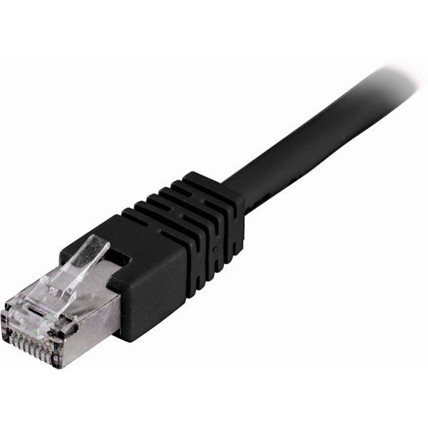 DELTACO F/UTP Cat6 patchkabel, LSZH, 30m, svart in the group COMPUTERS & PERIPHERALS / Computer cables / Network cables / Cat6 at TP E-commerce Nordic AB (38-22142)