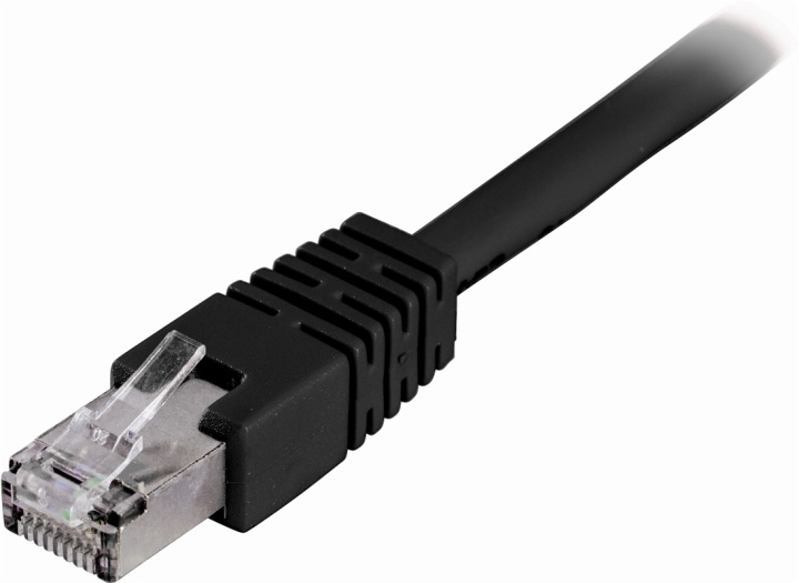 DELTACO F/UTP Cat6 patchkabel, 35m, svart in the group COMPUTERS & PERIPHERALS / Computer cables / Network cables / Cat6 at TP E-commerce Nordic AB (38-22168)
