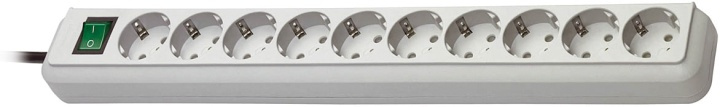 Brennenstuhl Eco-Line grenuttag, 10xCEE 7/4-1xCEE 7/7, 3m kab, pet,gr� in the group HOME, HOUSEHOLD & GARDEN / Electricity & Lighting / Power strips at TP E-commerce Nordic AB (38-23329)