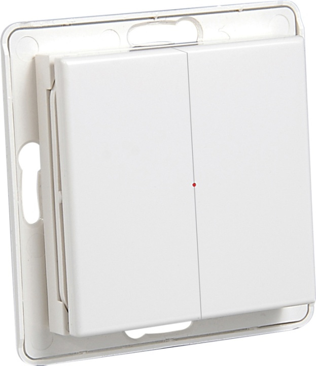 Nexa Pro WTE-2 Wireless Wall Transmitter, 2-way, live without frame, 433MHz (14712) in the group HOME, HOUSEHOLD & GARDEN / Electricity & Lighting / electrical installation / Wall sockets at TP E-commerce Nordic AB (38-23421)