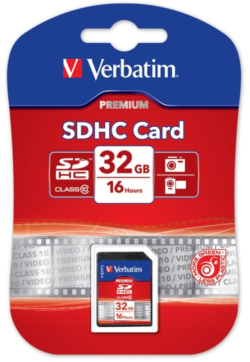 Verbatim minneskort, SDHC Class 10, 32GB in the group HOME ELECTRONICS / Storage media / Memory cards / SD/SDHC/SDXC at TP E-commerce Nordic AB (38-23465)
