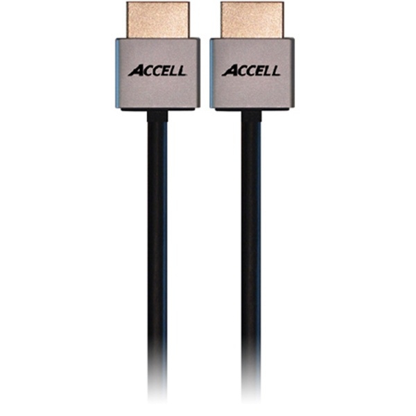 ACCELL ProULTRA Thin, HDMI-kabel, 1.4, ha-ha, 4K, 3D, 1m, svart in the group HOME ELECTRONICS / Cables & Adapters / HDMI / Cables at TP E-commerce Nordic AB (38-23546)