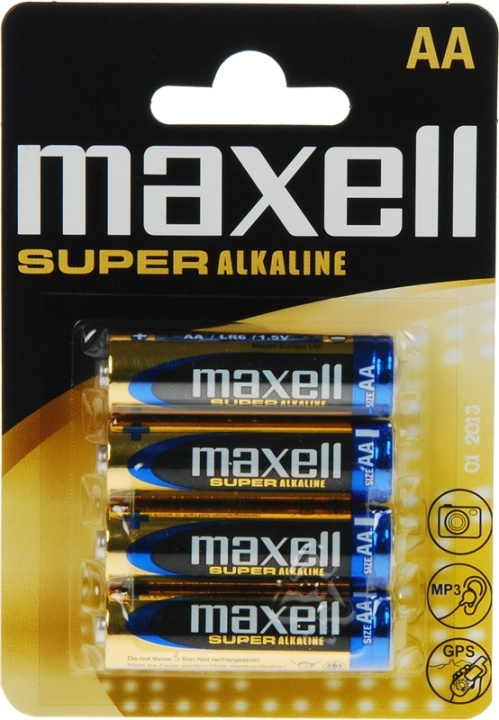 Maxell AA LR06 superalkaliska batterier 4-pack in the group HOME ELECTRONICS / Batteries & Chargers / Batteries / AA at TP E-commerce Nordic AB (38-23575)