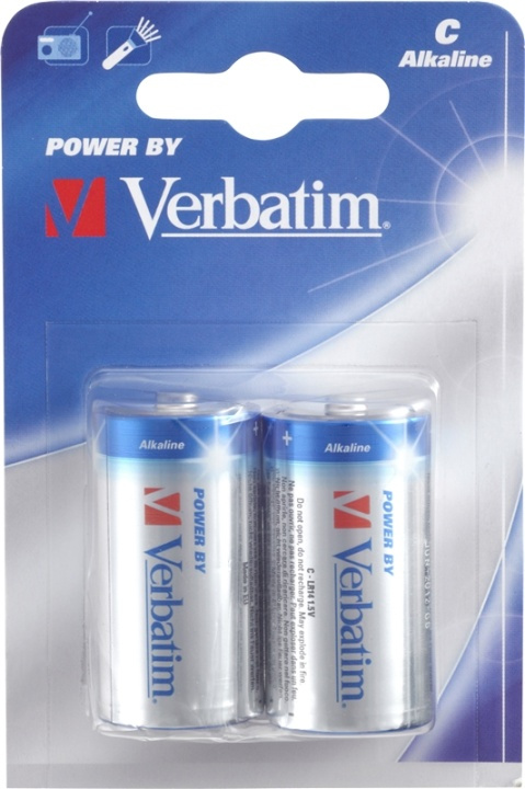 Verbatim batterier, C(LR14), 2 st Alkaline, 1,5 V in the group HOME ELECTRONICS / Batteries & Chargers / Batteries / Other at TP E-commerce Nordic AB (38-23799)