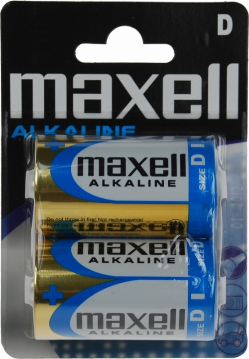 Maxell batterier, D (LR20), Alkaline, 1,5V, 2-pack in the group HOME ELECTRONICS / Batteries & Chargers / Batteries / Other at TP E-commerce Nordic AB (38-23800)