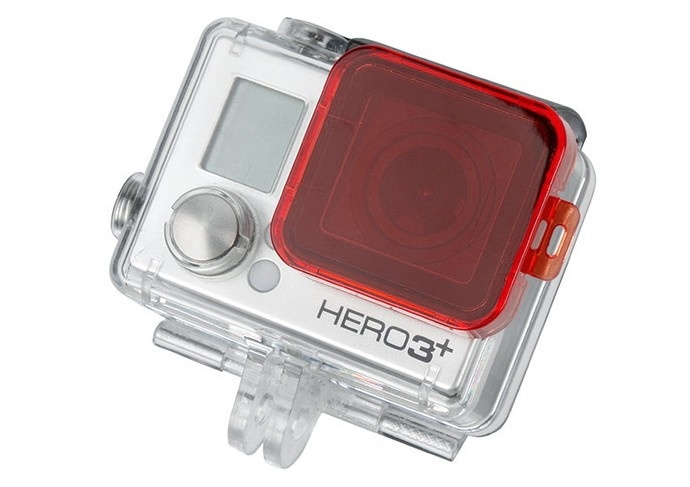 Red filter for GoPro Hero3+ in the group Sport, leisure & Hobby / Action cameras & Accessories / Accessories for actioncameras at TP E-commerce Nordic AB (38-2422)