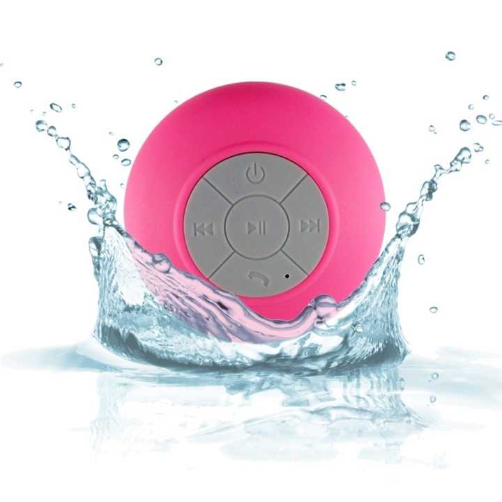 Waterproof Bluetooth speaker with suction plug (Cerise) in the group HOME ELECTRONICS / Audio & Picture / Speakers & accessories / Bluetooth Speakers / Portable speakers at TP E-commerce Nordic AB (38-24576)