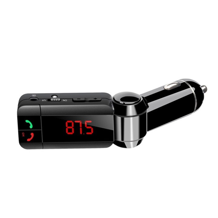 FM transmitter with Bluetooth, Black in the group CAR / Car audio & Multimedia / FM-transmitters at TP E-commerce Nordic AB (38-26558)
