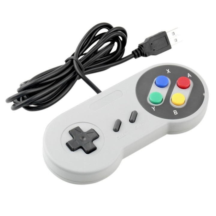 SNES Retrokontroll till PC (USB) in the group COMPUTERS & PERIPHERALS / Computer accessories / Other at TP E-commerce Nordic AB (38-26780)