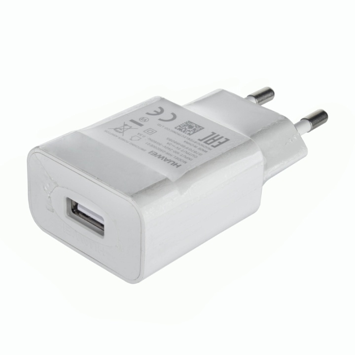 Huawei Travel charger, White (HW-050200E01), Bulk in the group SMARTPHONE & TABLETS / Chargers & Cables / Wall charger / Wall charger microUSB at TP E-commerce Nordic AB (38-27064)