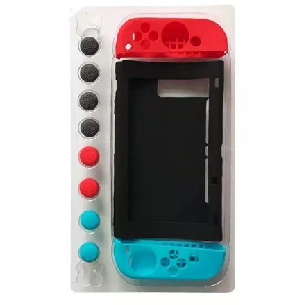 Nintendo Switch Silicone Case, complete kit with 11 parts in the group HOME ELECTRONICS / Game consoles & Accessories / Nintendo Switch / Accessories at TP E-commerce Nordic AB (38-27474)
