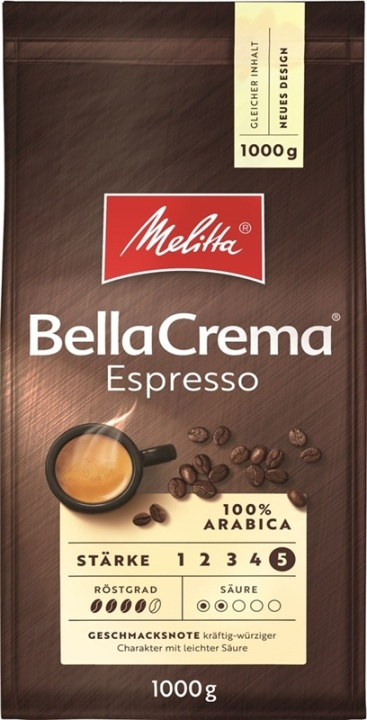 Melitta, Bella Crema Espresso hela kaffebönor in the group HOME, HOUSEHOLD & GARDEN / Household appliances / Coffee makers and accessories / Coffee beans at TP E-commerce Nordic AB (38-28059)