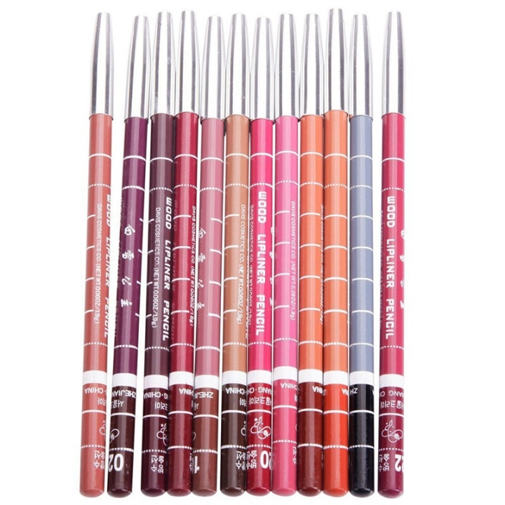 Läppenna 12-pack in the group BEAUTY & HEALTH / Makeup / Lips / Lip liner at TP E-commerce Nordic AB (38-28416)