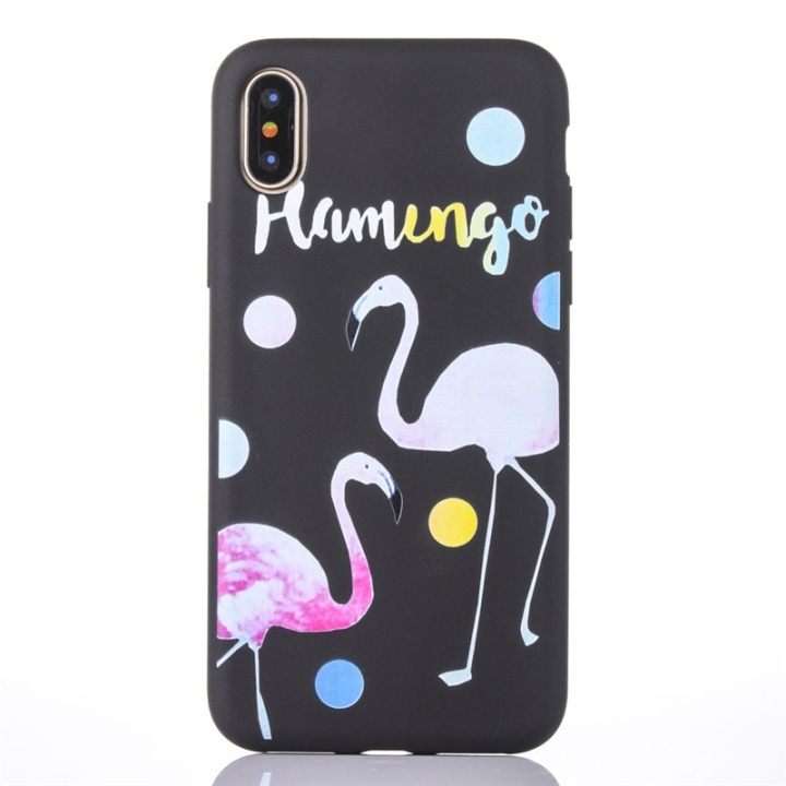 Back cover for iPhone X/XS, Flamingo in the group SMARTPHONE & TABLETS / Phone cases / Apple / iPhone X/XS / Cases at TP E-commerce Nordic AB (38-28444)