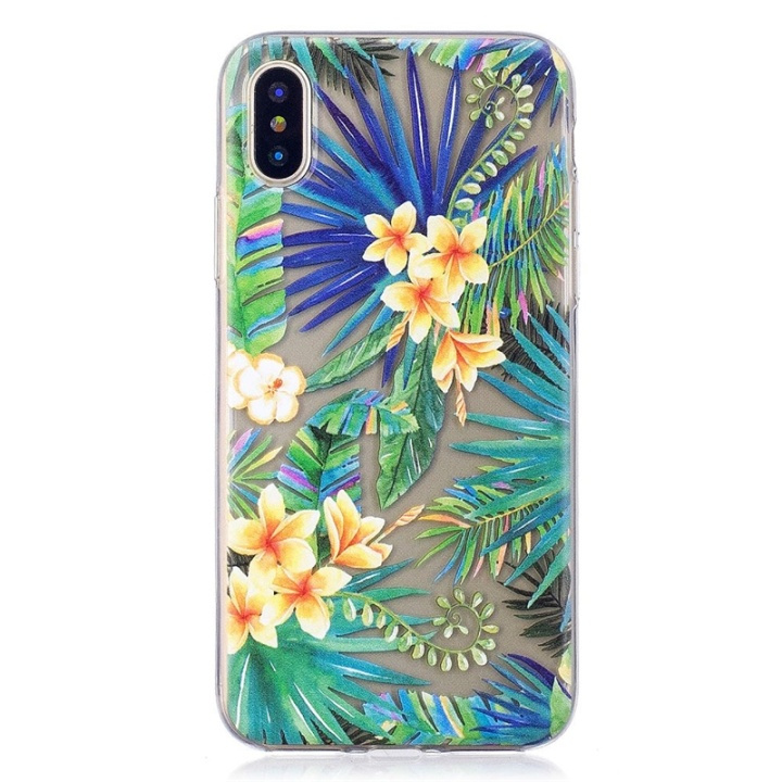 Mjukt TPU skal till iPhone X/XS, Plants in the group SMARTPHONE & TABLETS / Phone cases / Apple / iPhone X/XS / Cases at TP E-commerce Nordic AB (38-28447)