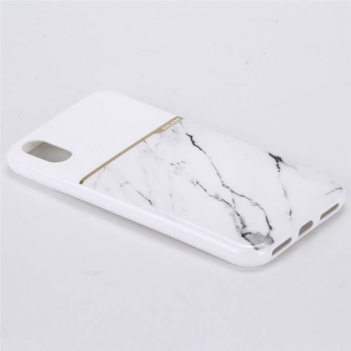Soft TPU case for iPhone X/XS, White Marble in the group SMARTPHONE & TABLETS / Phone cases / Apple / iPhone X/XS / Cases at TP E-commerce Nordic AB (38-28452)