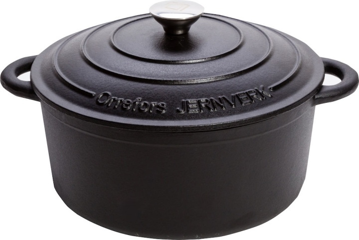 Orrefors Jernverk gjutjärnsgryta, 5 liter, svart in the group HOME, HOUSEHOLD & GARDEN / Kitchen utensils / Pots & Pans at TP E-commerce Nordic AB (38-28487)