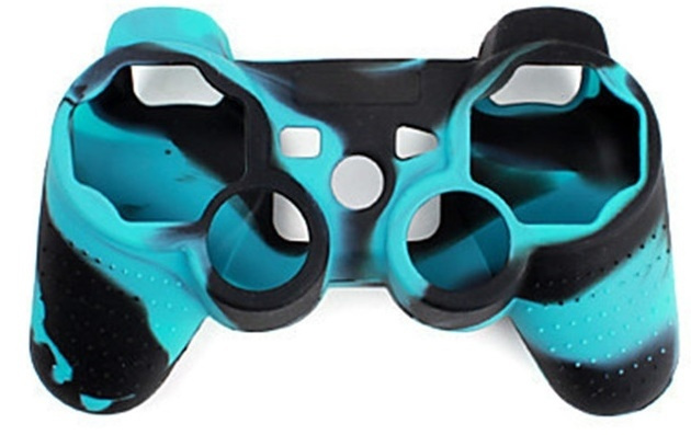 Silicone grip for controller, Playstation 3, Camouflage Turquoise in the group HOME ELECTRONICS / Game consoles & Accessories / Sony PlayStation 3 at TP E-commerce Nordic AB (38-28495)