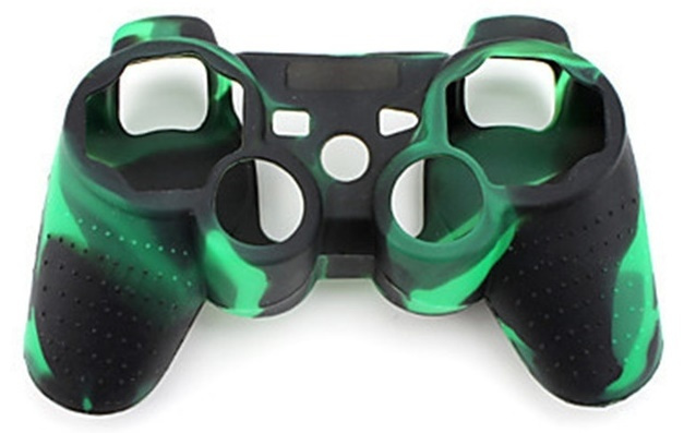 Silicone grip for controller, Playstation 3, Camouflage Dark green in the group HOME ELECTRONICS / Game consoles & Accessories / Sony PlayStation 3 at TP E-commerce Nordic AB (38-28496)