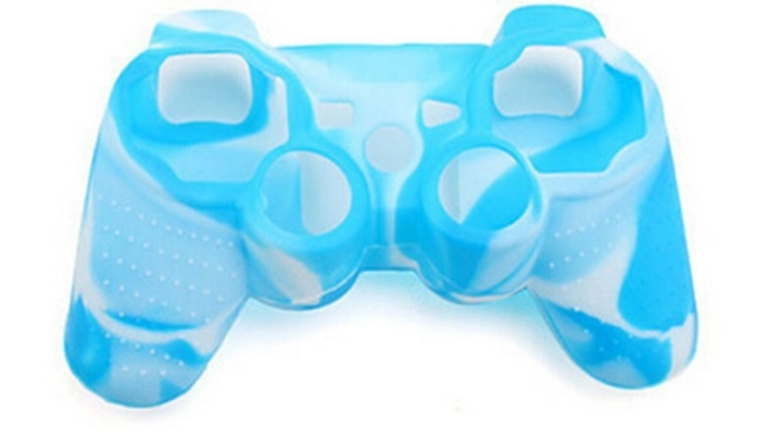Silicone grip for controller, Playstation 3, Camouflage Blue in the group HOME ELECTRONICS / Game consoles & Accessories / Sony PlayStation 3 at TP E-commerce Nordic AB (38-28497)