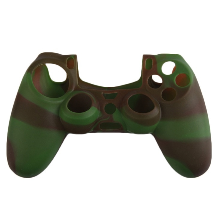 Silicone grip for controller, Playstation 4, Camouflage Green, Brown in the group HOME ELECTRONICS / Game consoles & Accessories / Sony PlayStation 4 / Accessories at TP E-commerce Nordic AB (38-28608)