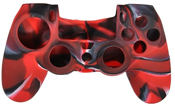 Silicone grip for controller, Playstation 4, Camouflage Red in the group HOME ELECTRONICS / Game consoles & Accessories / Sony PlayStation 4 / Accessories at TP E-commerce Nordic AB (38-28609)