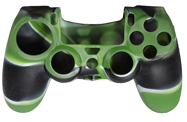 Silicone grip for controller, Playstation 4, Camouflage Green in the group HOME ELECTRONICS / Game consoles & Accessories / Sony PlayStation 4 / Accessories at TP E-commerce Nordic AB (38-28611)