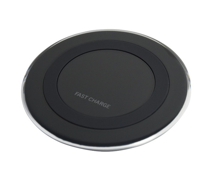 Wireless Qi Charger Round Charging Pad, Fast Charging, Black (WA-07) in the group SMARTPHONE & TABLETS / Chargers & Cables / Wireless Qi chargers at TP E-commerce Nordic AB (38-28642)