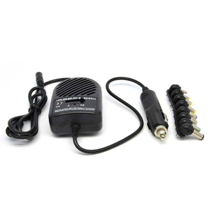 Universal Notebook DC adapter for car with 8 connectors in the group COMPUTERS & PERIPHERALS / Laptops & accessories / Computer chargers / Car chargers at TP E-commerce Nordic AB (38-28700)