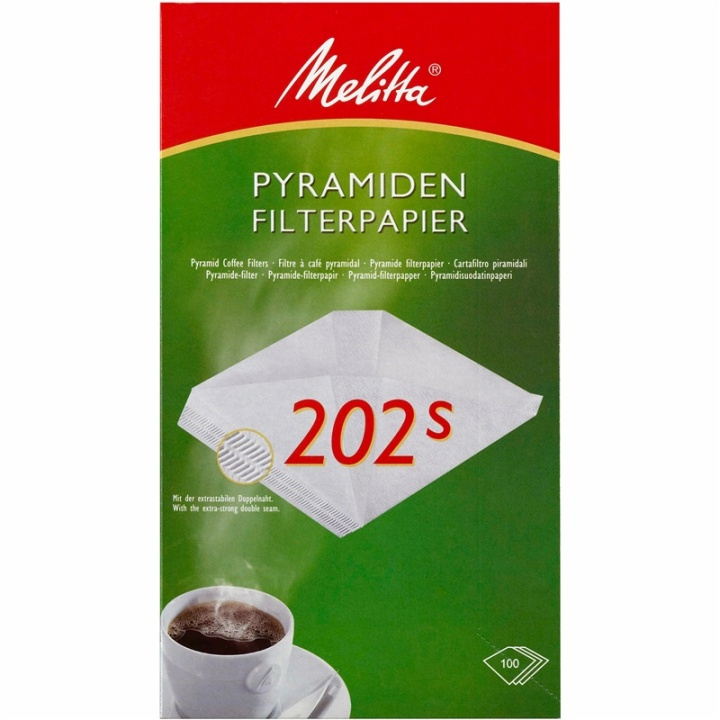 Melitta Kaffefilter 202 100pack 5df in the group HOME, HOUSEHOLD & GARDEN / Household appliances / Coffee makers and accessories / Filters & Accessories at TP E-commerce Nordic AB (38-28854)