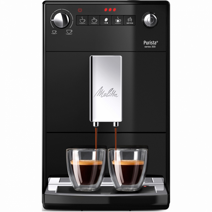 Melitta Purista Svart Helautomatisk kaffemaskin in the group HOME, HOUSEHOLD & GARDEN / Household appliances / Coffee makers and accessories / Espresso Machines at TP E-commerce Nordic AB (38-28856)