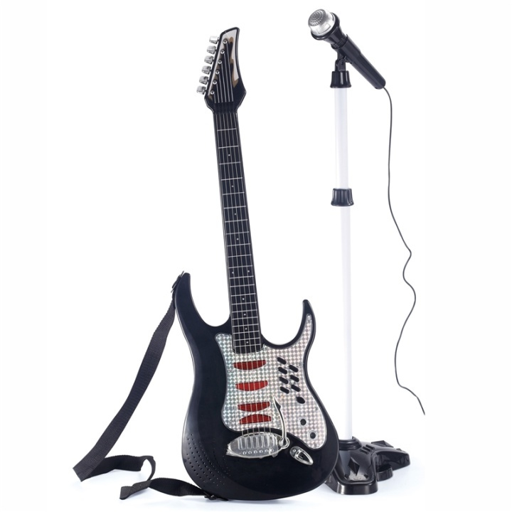 Music Electric Guitar with Microphon in the group TOYS, KIDS & BABY PRODUCTS / Music, Song & Images / Music instrument at TP E-commerce Nordic AB (38-28860)