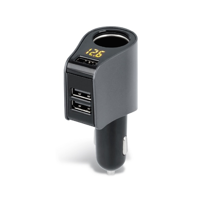 Forever car Charger, 3xUSB 3,1A, 12V Socket 10A in the group SMARTPHONE & TABLETS / Chargers & Cables / Car chargers / Car chargers USB at TP E-commerce Nordic AB (38-28948)