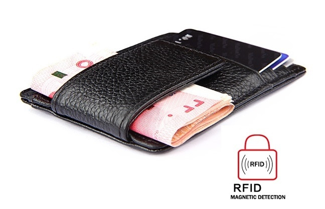 RFID Wallet with Magnetic Money Clip - Black in the group Sport, leisure & Hobby / Fun stuff / Smart home at TP E-commerce Nordic AB (38-29047)