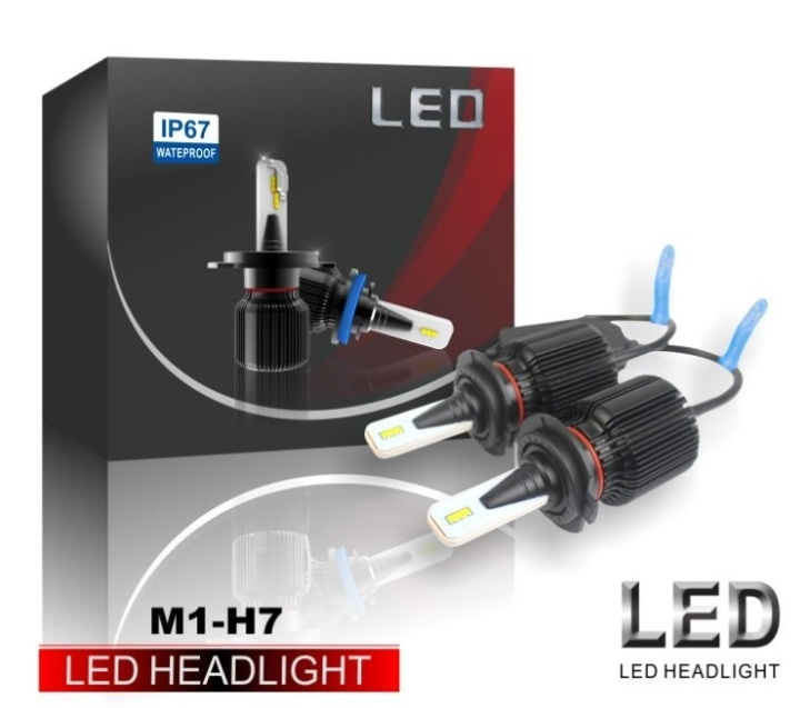 LED-konvertering M1, H7, 20W/lampa, 4000LM, 2-pack in the group CAR / Car lights / LED Full Beam & Half-light at TP E-commerce Nordic AB (38-29134)