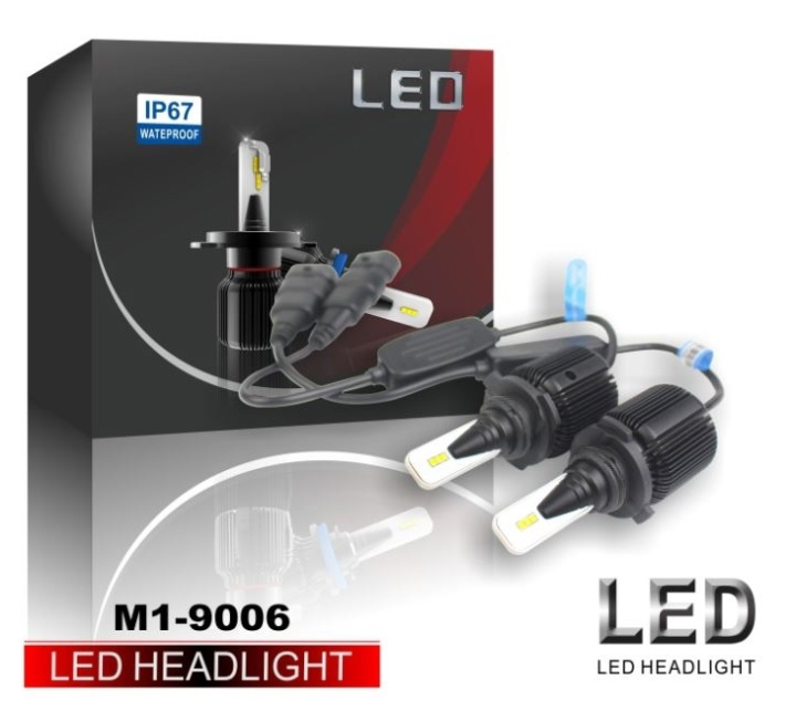 LED-konvertering M1, HB4, 9006, 20W/lampa, 4000LM, 2-pack in the group CAR / Car lights / LED Full Beam & Half-light at TP E-commerce Nordic AB (38-29136)