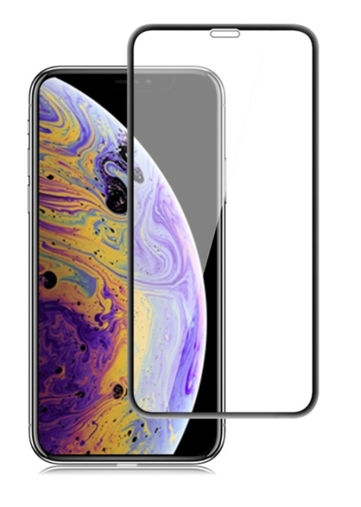 Heltäckande skärmskydd i härdat glas - iPhone XS Max/11 Pro Max in the group SMARTPHONE & TABLETS / Phone cases / Apple / iPhone XS Max / Screen protectors at TP E-commerce Nordic AB (38-29166)