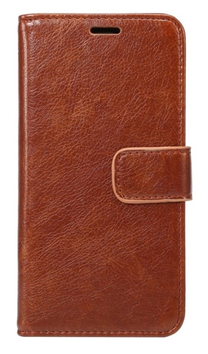 Wallet case - iPhone XS Max, Brown in the group SMARTPHONE & TABLETS / Phone cases / Apple / iPhone XS Max / Wallet Case at TP E-commerce Nordic AB (38-29174)