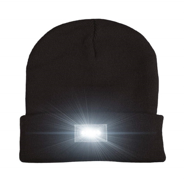 LED hat with five built-in lights - black in the group Sport, leisure & Hobby / Flashlights & Head lamps / Headlamps at TP E-commerce Nordic AB (38-29249)