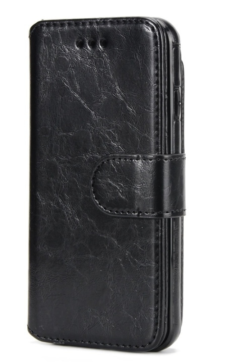 Wallet case in PU leather - iPhone XS Max, Black in the group SMARTPHONE & TABLETS / Phone cases / Apple / iPhone XS Max / Wallet Case at TP E-commerce Nordic AB (38-29288)
