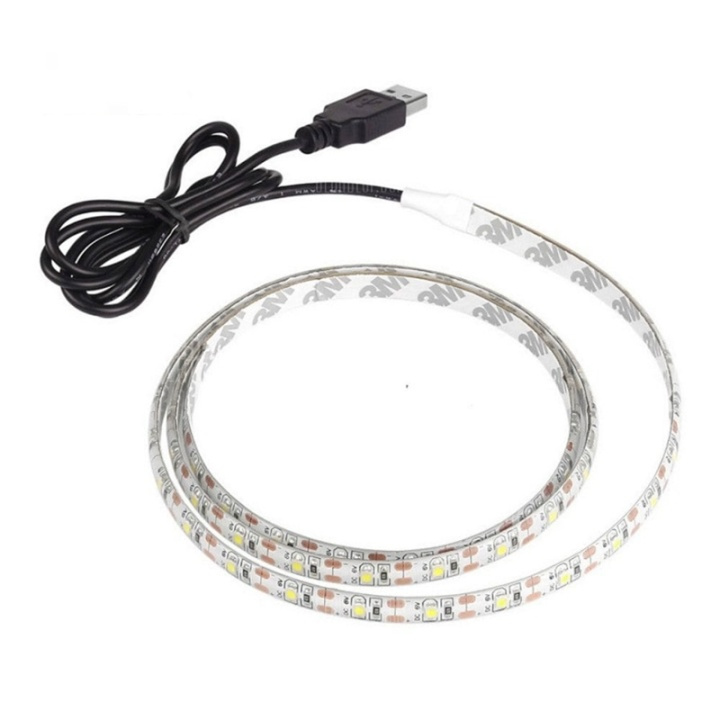 LED-strip, 1 Meter, USB, Varmvit in the group HOME ELECTRONICS / Lighting / LED strips at TP E-commerce Nordic AB (38-29297)