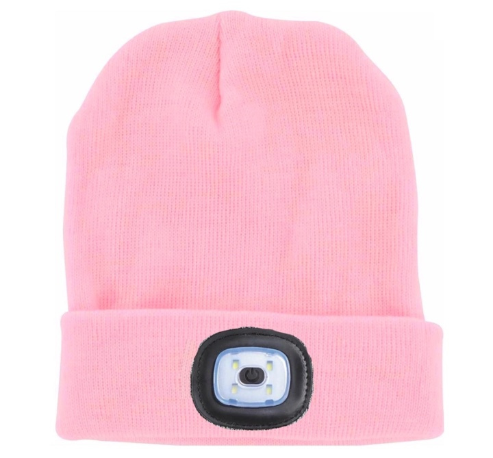 Hat with built-in LED light - pink in the group Sport, leisure & Hobby / Flashlights & Head lamps / Headlamps at TP E-commerce Nordic AB (38-29308)