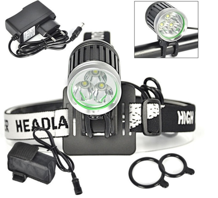 Uppladdningsbar pannlampa, 8000mAh, 30W in the group Sport, leisure & Hobby / Flashlights & Head lamps / Headlamps at TP E-commerce Nordic AB (38-29343)