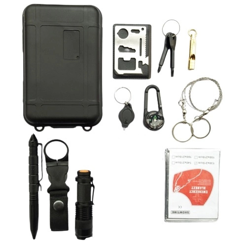Survival kit in 10 parts - Black in the group Sport, leisure & Hobby / Fun stuff / Smart home at TP E-commerce Nordic AB (38-29417)