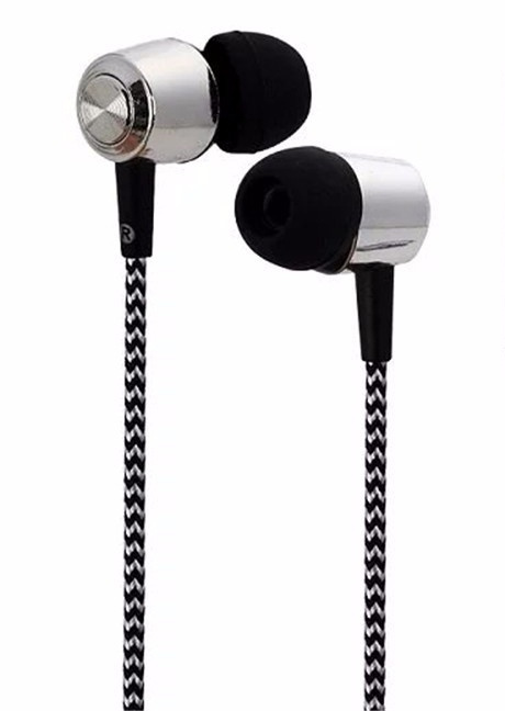 In-Ear Headphones with Fabric Cable, Black in the group HOME ELECTRONICS / Audio & Picture / Headphones & Accessories / Headphones at TP E-commerce Nordic AB (38-29690)