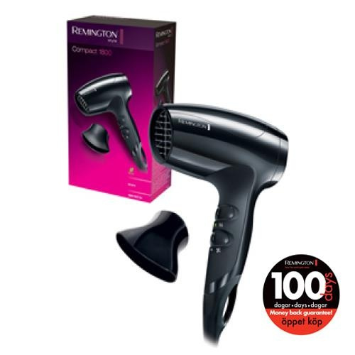 Remington Hårfön Compact 1800W eco (D5000) in the group BEAUTY & HEALTH / Hair & Styling / Styling Tools / Hair dryer at TP E-commerce Nordic AB (38-30338)